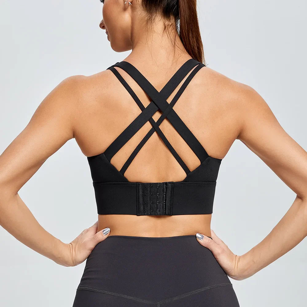 High Impact Women's Sports Bra with Back Closure