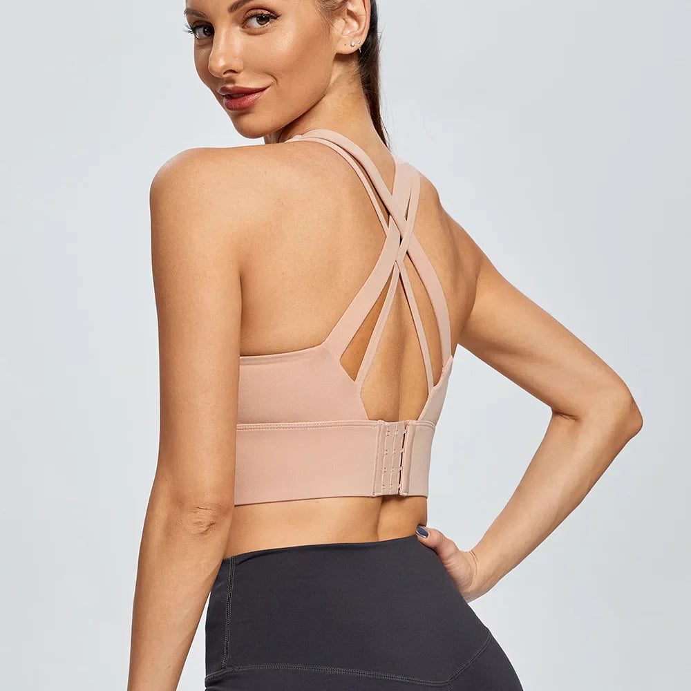 High Impact Women's Sports Bra with Back Closure
